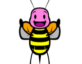 Coloring page Little bee painted bymarina