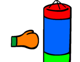Coloring page Punching bag painted byivan