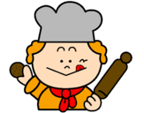 Coloring page Cook 2 painted bydora