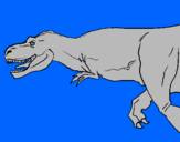 Coloring page Tyrannosaurus Rex painted byhjk
