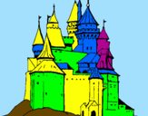 Coloring page Medieval castle painted byjavi