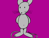 Coloring page Standing rat painted bychikis