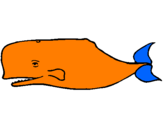 Coloring page Blue whale painted byivan
