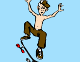 Coloring page Skateboard painted bydavid