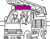 Coloring page Fire engine painted bymayra