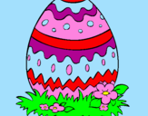 Coloring page Easter egg 2 painted byfelecia