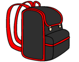 Coloring page Backpack painted bytina