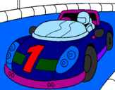 Coloring page Race car painted bytalha