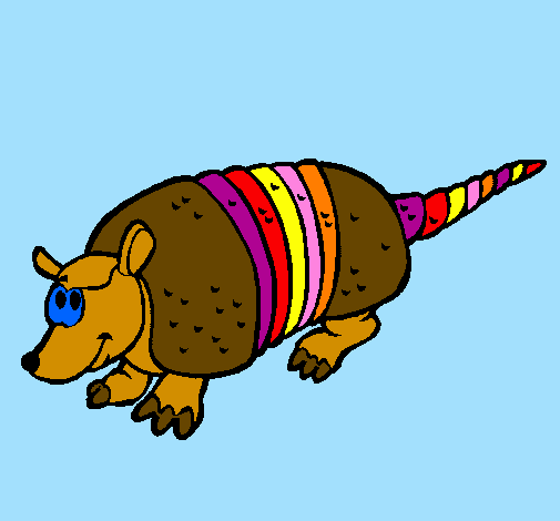 Coloring page Armadillo painted bywillsie