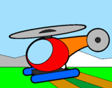 Coloring page Little helicopter painted bywillsie