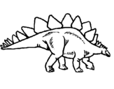 Coloring page Stegosaurus painted bydinosaurios