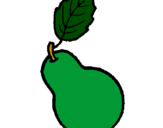 Coloring page pear painted byfanny