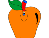 Coloring page Apple painted byivan