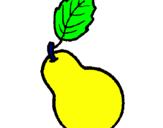 Coloring page pear painted byivan