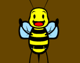 Coloring page Little bee painted byviveca s.