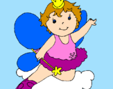 Coloring page Fairy painted bynoelia