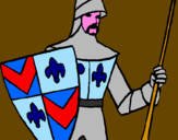 Coloring page Knight of the Court painted byFELIX