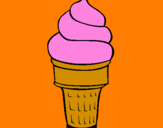 Coloring page Soft ice-cream painted by Leong Shi Ting