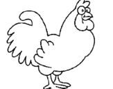 Coloring page Cockerel painted bychris