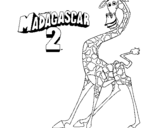 Coloring page Madagascar 2 Melman painted byEmanuel
