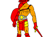 Coloring page Gladiator painted byQM#6