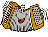 Coloring page Accordion painted byEvon Leong 