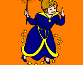 Coloring page Fairy godmother painted byfeon   leong