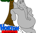 Coloring page Horton painted bytalha