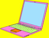 Coloring page Laptop painted byNicole Leong