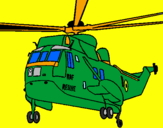 Coloring page Helicopter to the rescue painted by Leong Shi Jie