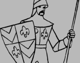 Coloring page Knight of the Court painted byTOSH