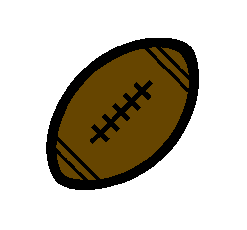 Coloring page American football ball II painted bytalha