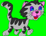 Coloring page Cat with spots painted byalex