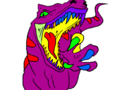 Coloring page Velociraptor II painted byrylin