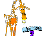 Coloring page Madagascar 2 Melman painted byMARLON ANDRESMASMARL