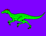 Coloring page Velociraptor painted byjoel josue 