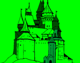 Coloring page Medieval castle painted byhammza