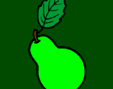 Coloring page pear painted bycamilleleys
