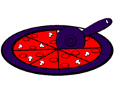 Coloring page Pizza painted byhammza