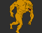 Coloring page Werewolf painted byEvon Leong Shi Ting