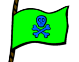 Coloring page Pirate flag painted bygabriel
