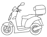 Coloring page Autocycle painted by Leong Shi Jie