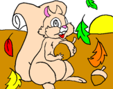 Coloring page Squirrel painted byKatelynn