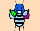 Coloring page Little bee painted byuifpfarye