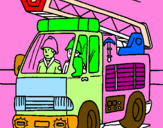 Coloring page Fire engine painted byjuan camilo