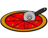 Coloring page Pizza painted bymatteo