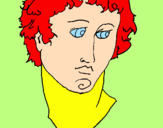Coloring page Bust of Alexander the Great painted bytiziana