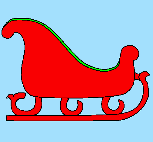 Coloring page Sleigh painted byale bautista