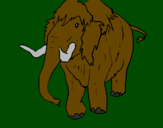 Coloring page Mammoth II painted bytiziana