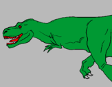 Coloring page Tyrannosaurus Rex painted byPITO